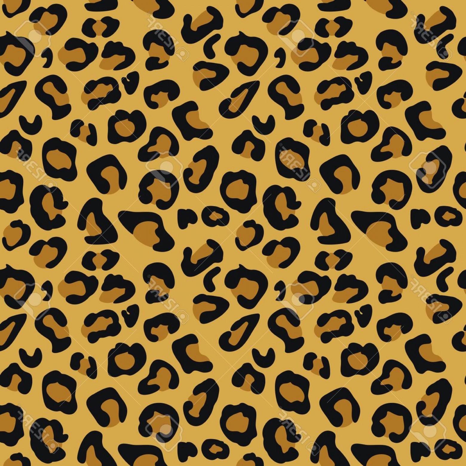 1560x1560 Photostock Vector Cheetah Animal Print Pattern Seamless Tile