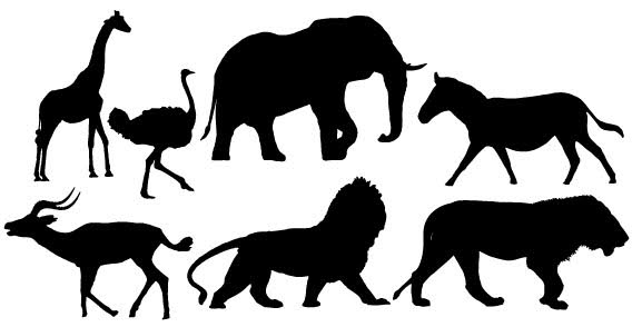 568x294 Free Animal Silhouettes Free Files, Vectors Graphics