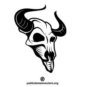 300x300 Animal Skull Vector Image