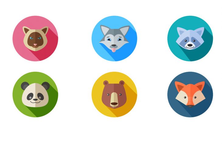 730x480 Free Flat Animal Vector Icons Set Free Download