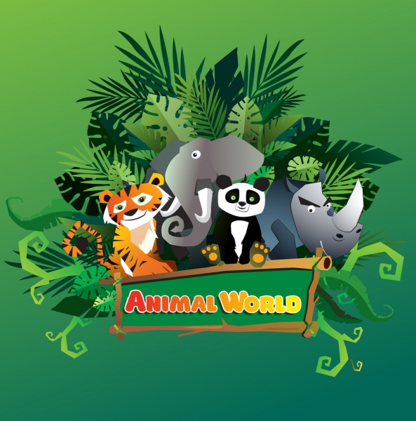 593x600 Vector Graphic Background Nature Animal Book Element Tree Free