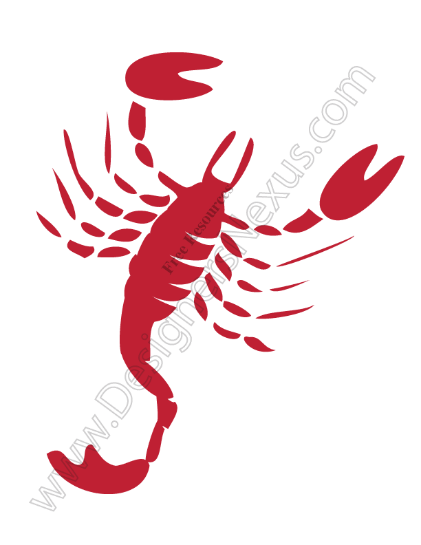 612x792 Free Animal Clip Art Scorpion Vector Graphic
