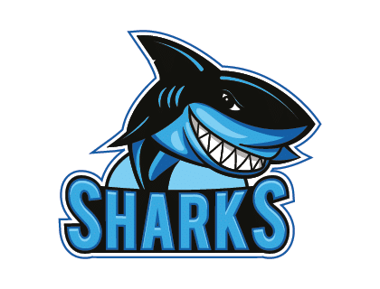 420x320 Funny Sharks Vector Logo Template Logopik