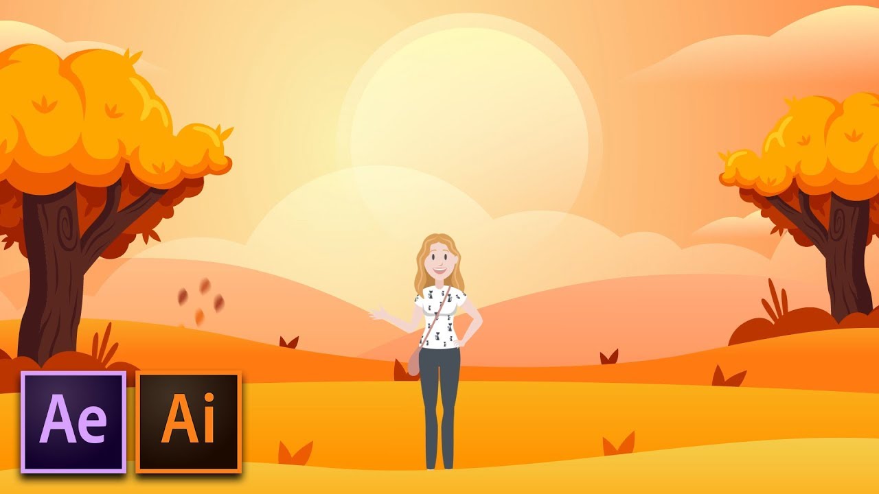 1280x720 How To Create Cartoon Animation After Effects Illustrator