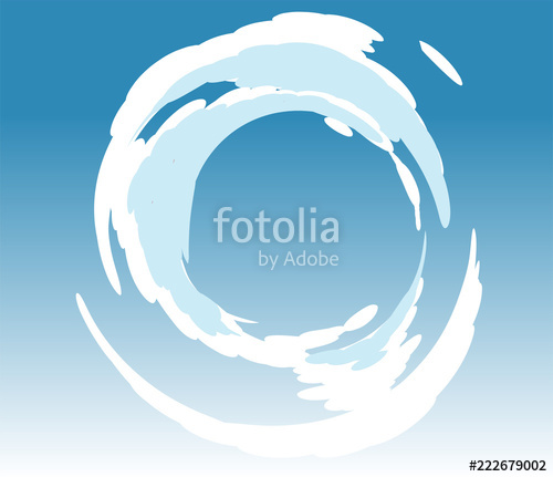 500x431 Vector Blue Sky Clouds Anime Clean Style Background Design