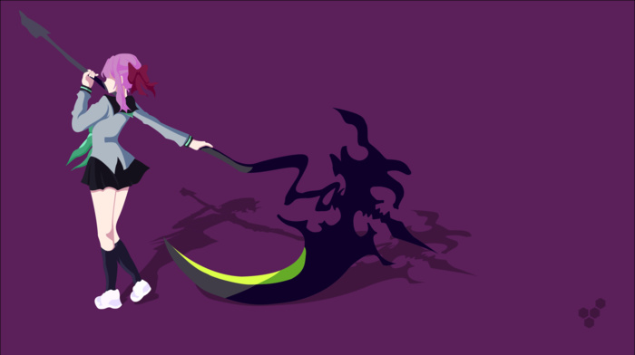 700x392 Vectors, Scythe, Simple Background, Vector Art, Anime Girls