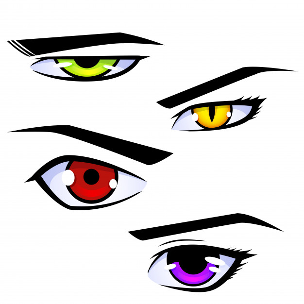 626x626 Anime Eyes Vector Premium Download