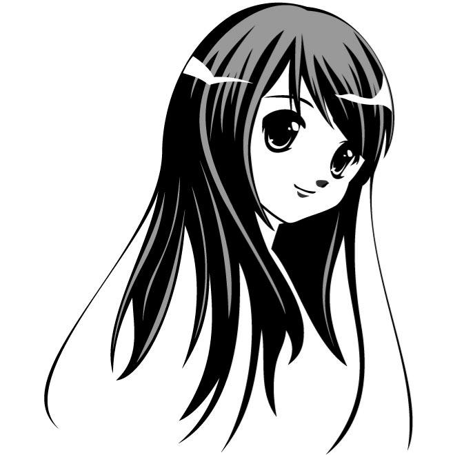 Anime Girl Vector At Vectorified Com Collection Of Anime Girl Vector Free For Personal Use