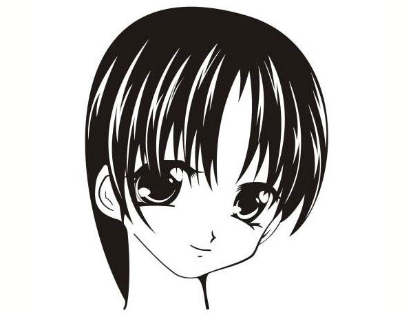 Anime Girl Free Vector 600x460 Anime Girl Free Vector