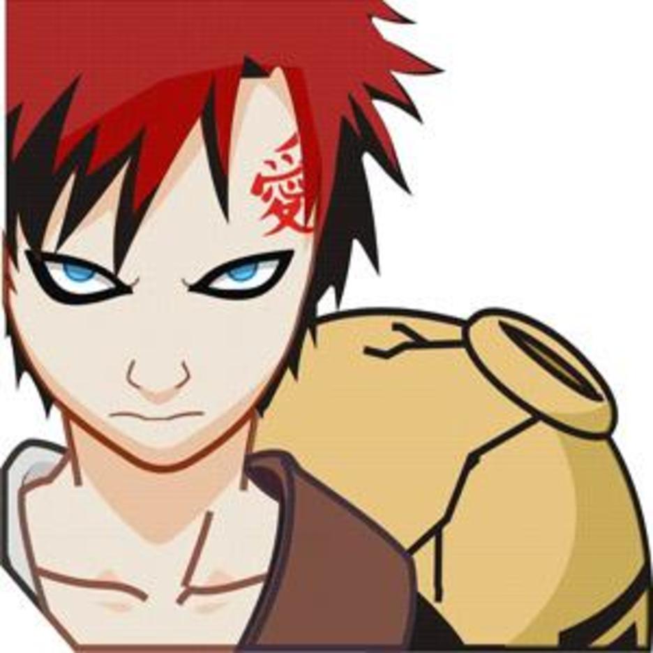 936x936 Gaara Del Desierto Anime Vector Character Freevectors