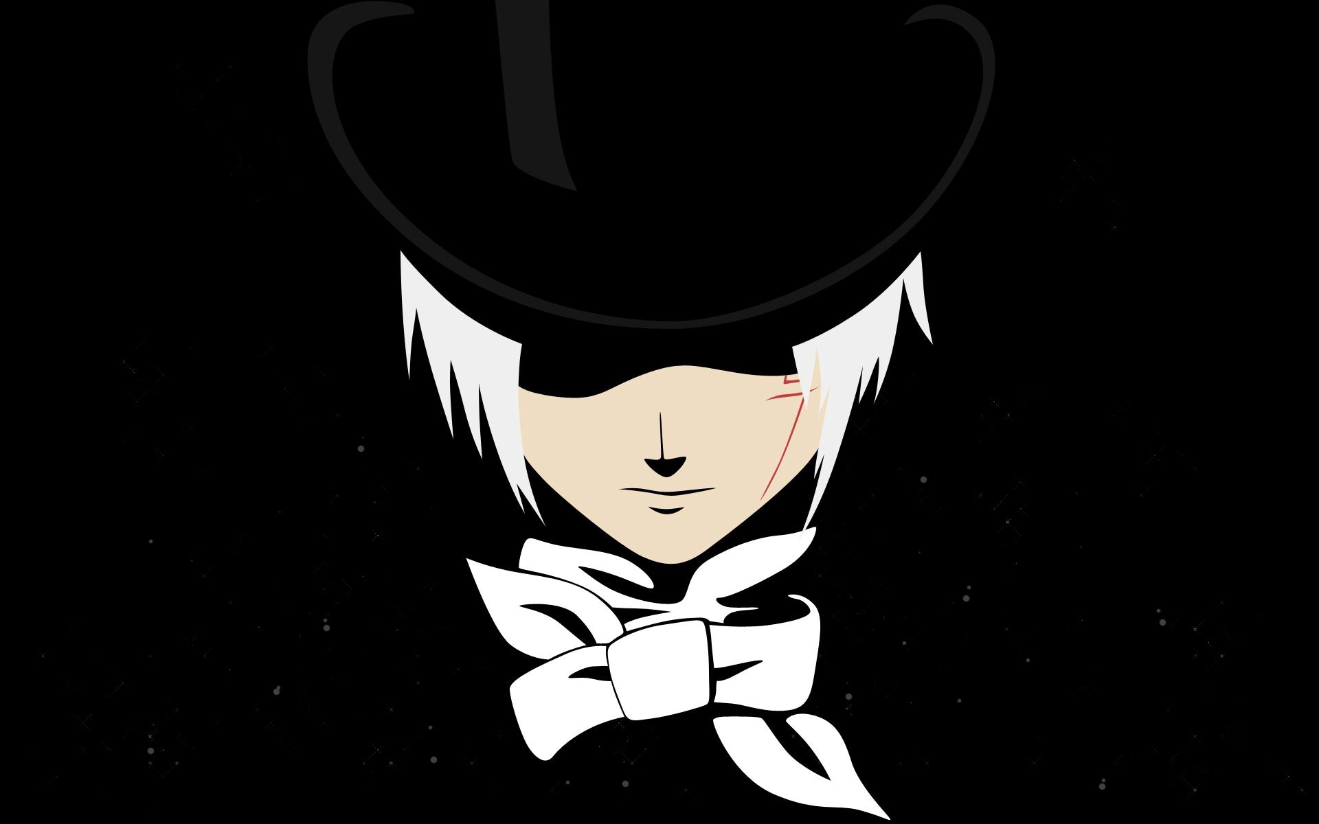 1920x1200 Vector Anime Man Black White