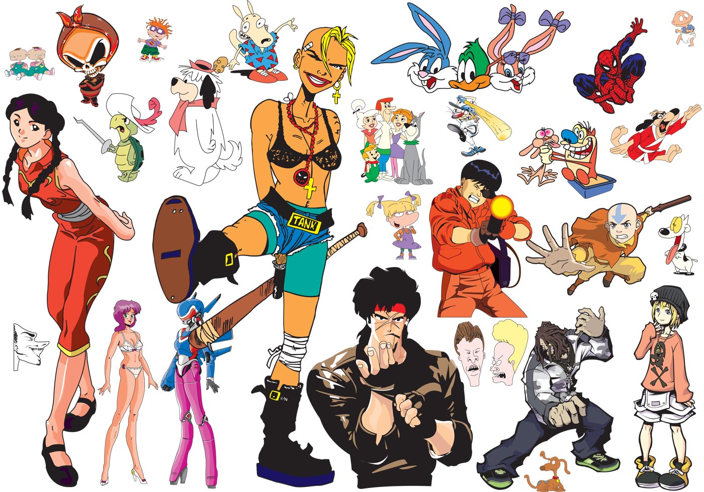 1400x980 Cartoon Vector Illustration Mega Pack