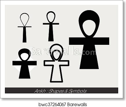 435x370 Ankh Symbols, Art Print Barewalls Posters Prints