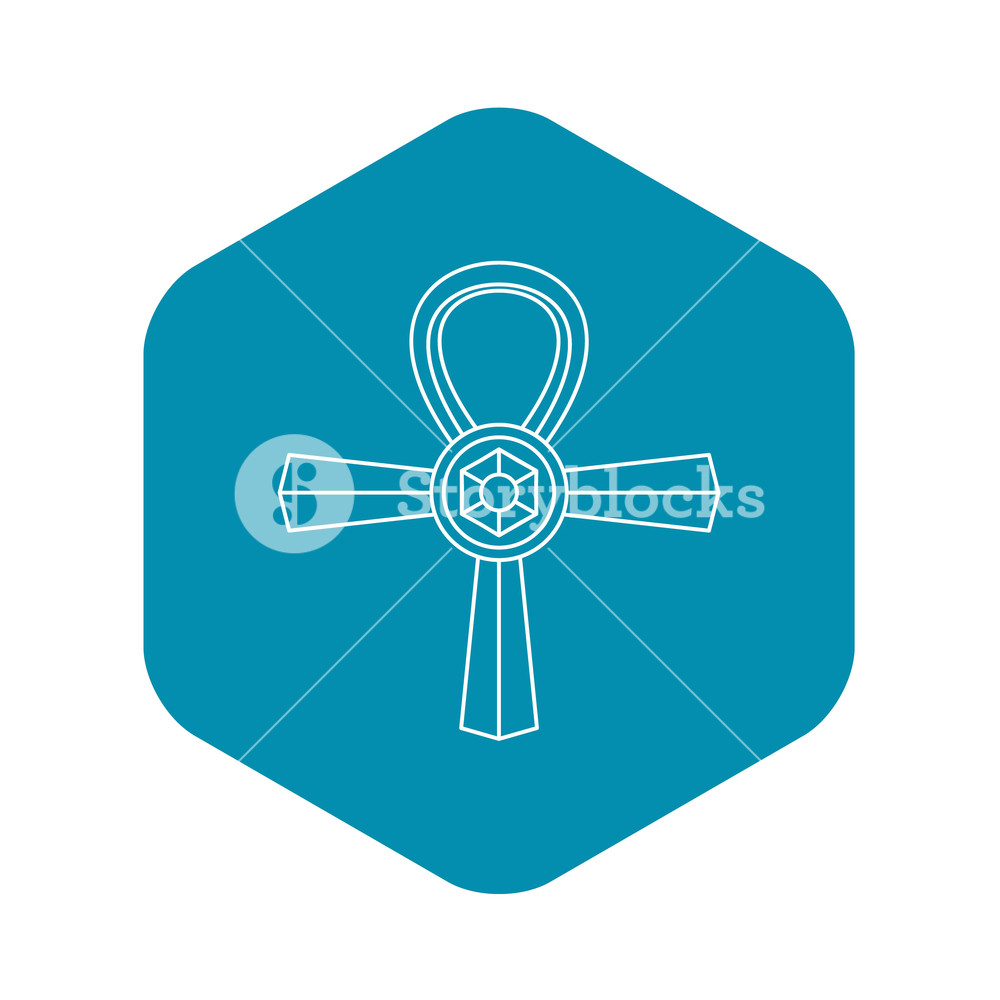 1000x1000 Ankh Symbol Icon Outline Illustration Of Ankh Symbol Vector Icon