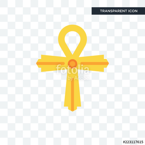500x500 Ankh Vector Icon Isolated On Transparent Background, Ankh Logo