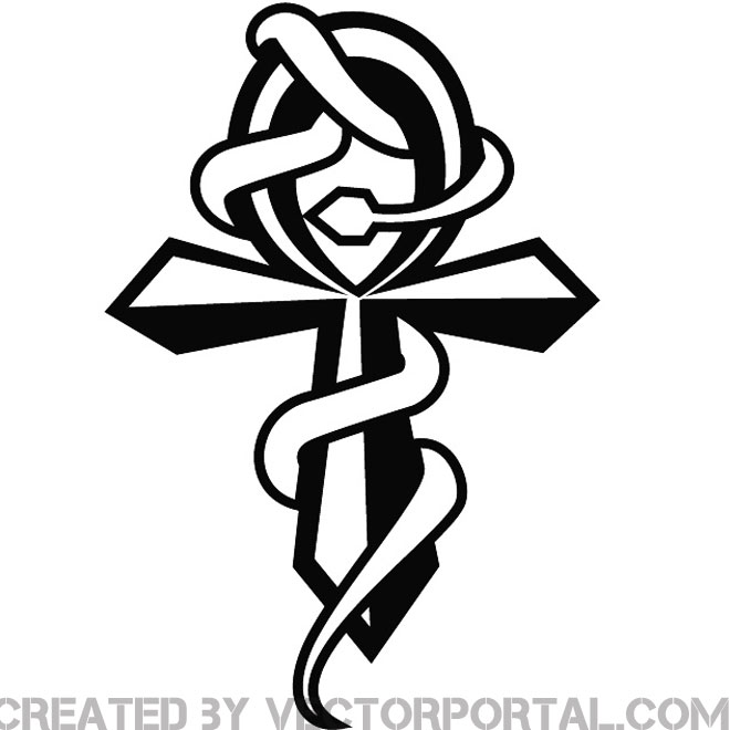 660x660 The Ankh And The Snake Vector