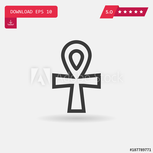 500x500 Ankh Vector Icon