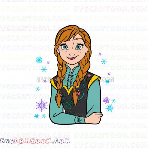 500x500 Anna Frozen Dxf Pdf Png