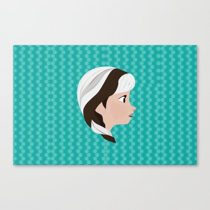 700x700 Vector Of Princess Anna Frozen Canvas Print