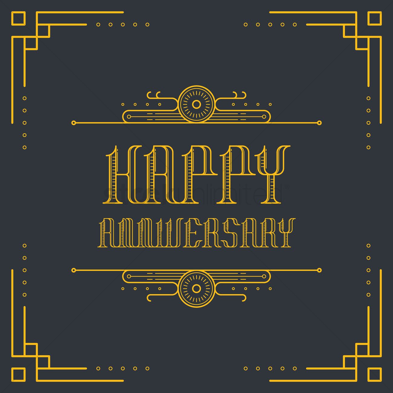 1300x1300 Happy Anniversary Background Vector Image
