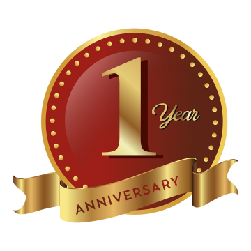 360x360 Anniversary Badge Png, Vector, And Clipart With Transparent