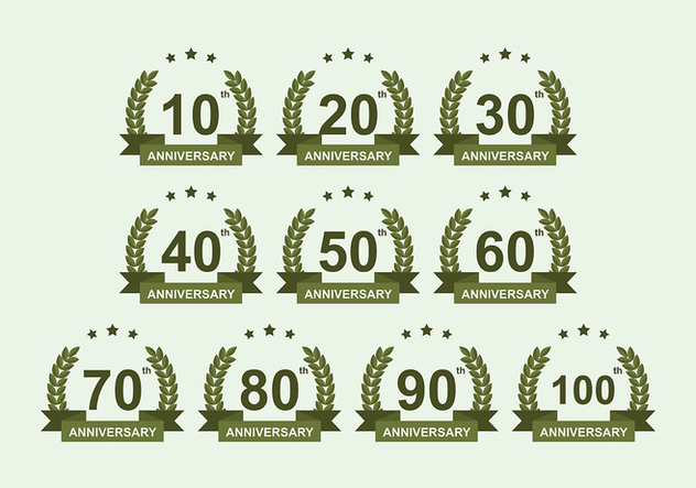 632x443 Anniversary Badge Vector Pack Free Vector Download Cannypic