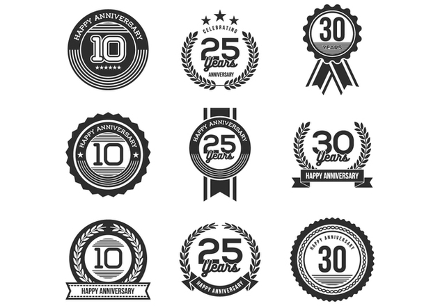 632x443 Free Anniversary Badges Vectors Free Vector Download Cannypic