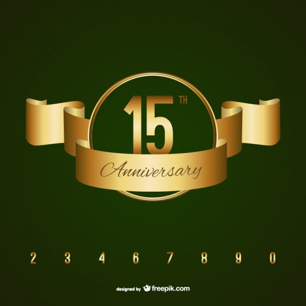626x626 Golden Anniversary Badge Free Vector
