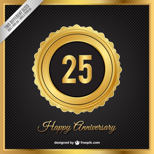 626x626 Golden Anniversary Badge Vector Free Download