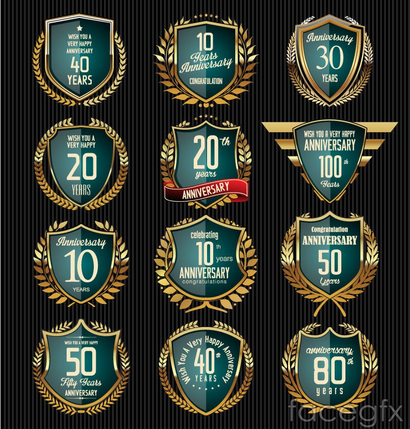 800x837 Glass Texture Anniversary Badge Vector Over Millions Vectors