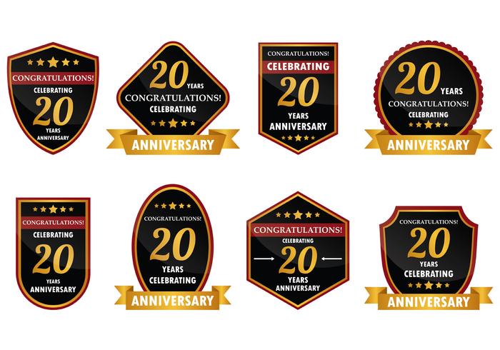 700x490 Year Anniversary Badge Vector