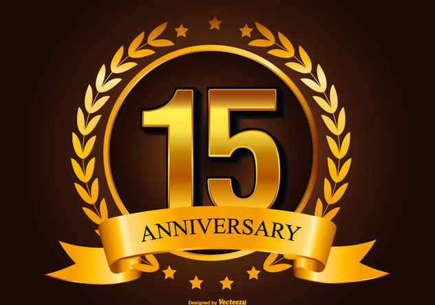 632x443 Golden Anniversary Illustration Free Vector Download
