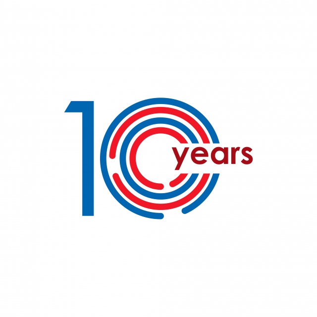 640x640 Year Anniversary Logo Vector Template Design Illustration