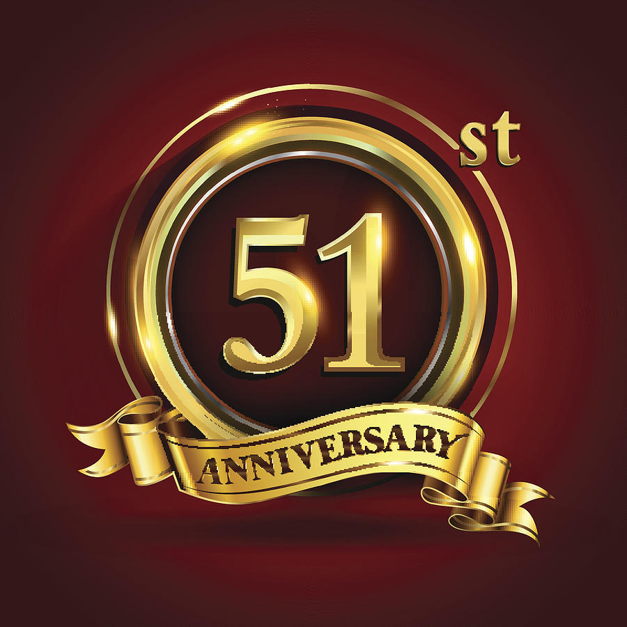 900x900 Years Anniversary Logo With Gold Ring And Golden Ribbon