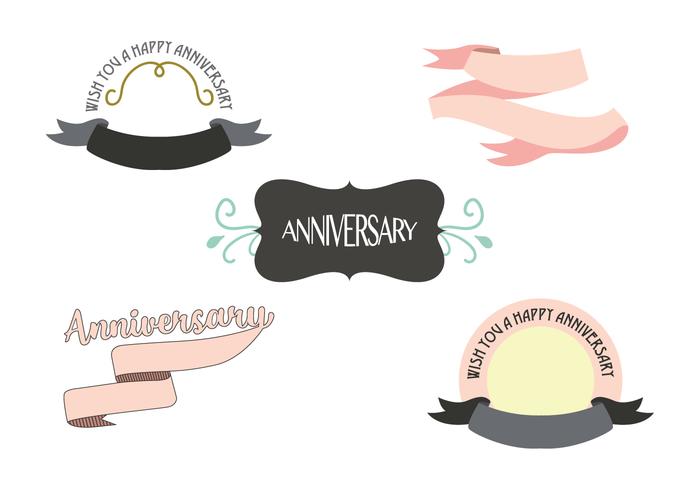 700x490 Anniversary Ribbon Vector