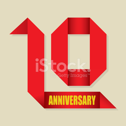 440x440 Anniversary Of Years Ribbon, Vector Illustration Stock Vector