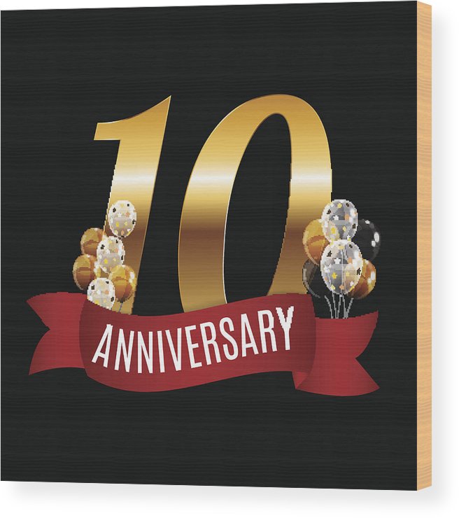 656x740 Golden Years Anniversary Template With Red Ribbon Vector Illu