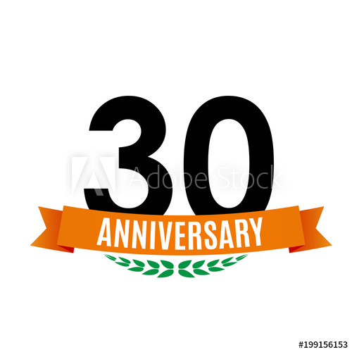 500x500 Template Years Anniversary Background With Ribbon Vector