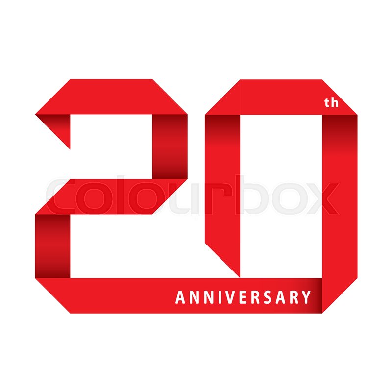 800x800 Years Anniversary Ribbon, Vector Stock Vector Colourbox