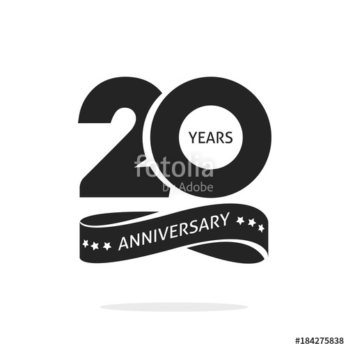 500x500 Years Anniversary Logo Template Isolated On White, Black