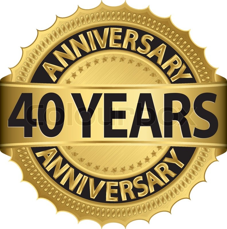 792x800 Years Anniversary Golden Label With Stock Vector Colourbox
