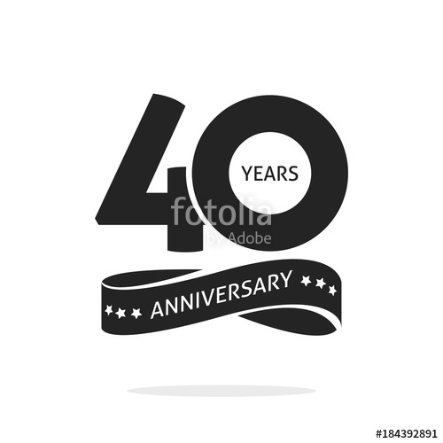 500x500 Years Anniversary Logo Template Isolated On White, Black