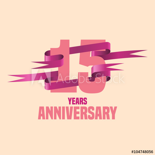 500x500 Fifteen Years Anniversary Celebration Design Golden Seal Logo