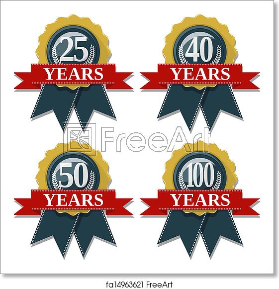 561x581 Free Art Print Of Anniversary Seal Years Seal