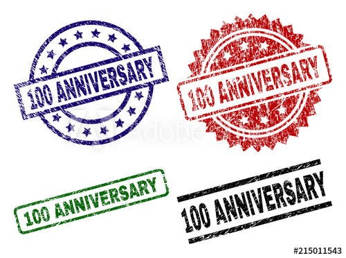 500x372 Anniversary Seal Prints With Corroded Texture Black, Green