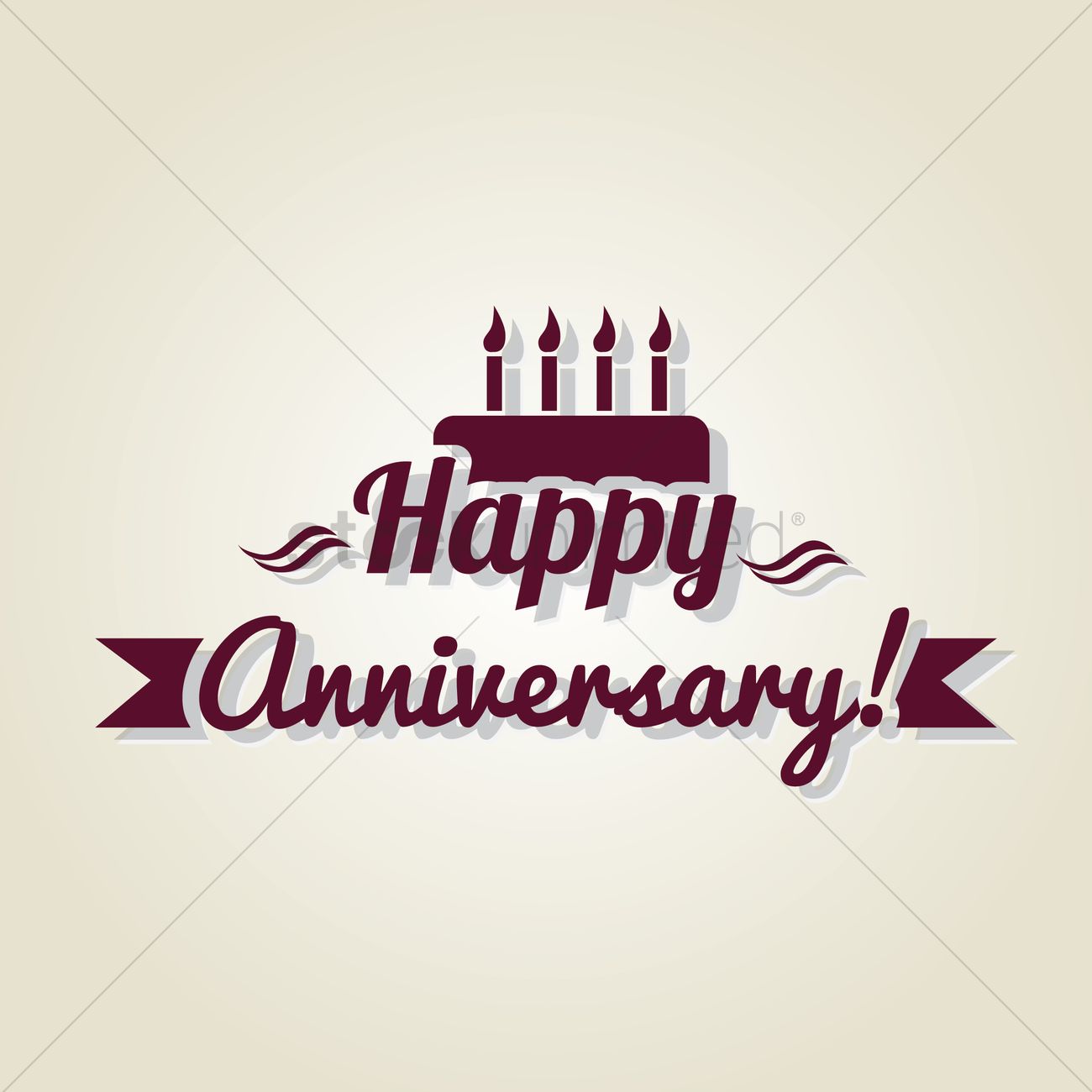 1300x1300 Free Happy Anniversary Vector Image