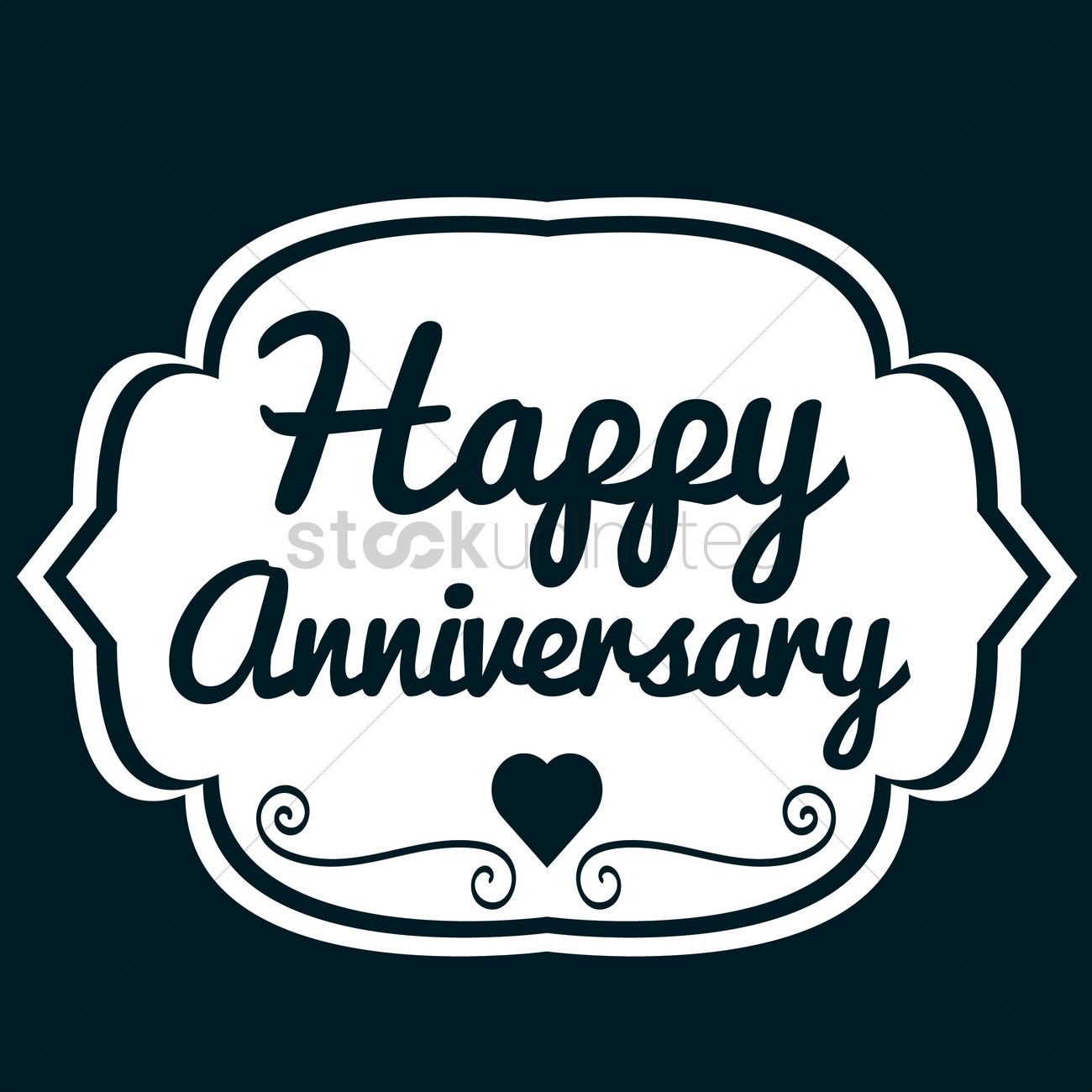 1300x1300 Happy Anniversary Vector Image