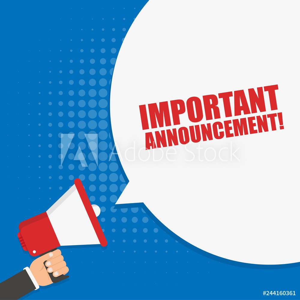 1000x1000 Photo Art Print Hand Holding Megaphone With Important