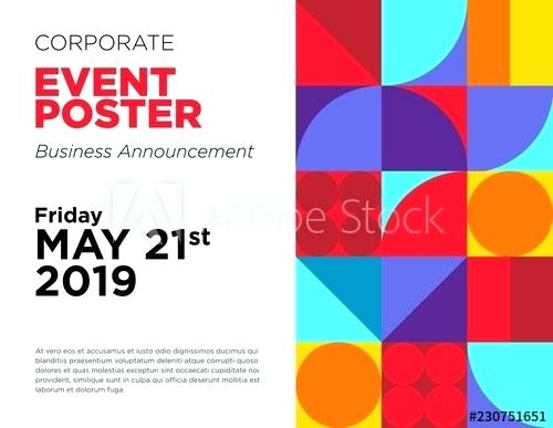 500x387 Seminar Announcement Template Business Announcement Vector Card
