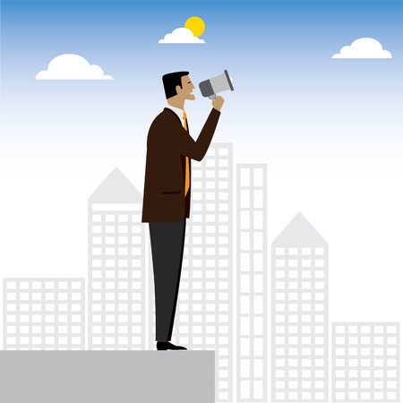 450x450 Businessman Or Executive Making An Announcement